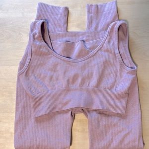Melrose Pink Matching Workout Set
